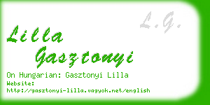lilla gasztonyi business card
